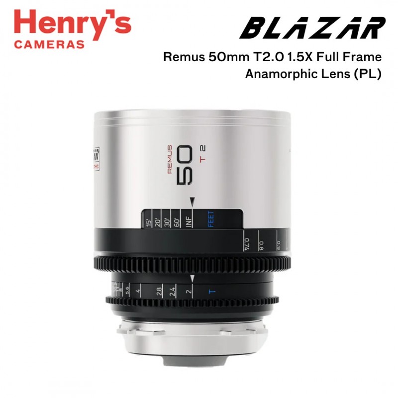 Blazar Remus 50mm T2.0 1.5X Full Frame Anamorphic Lens - PL Mount
